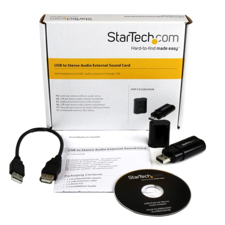StarTech.com Placa de Som Estéreo USB Externa Adaptador Conversor -…