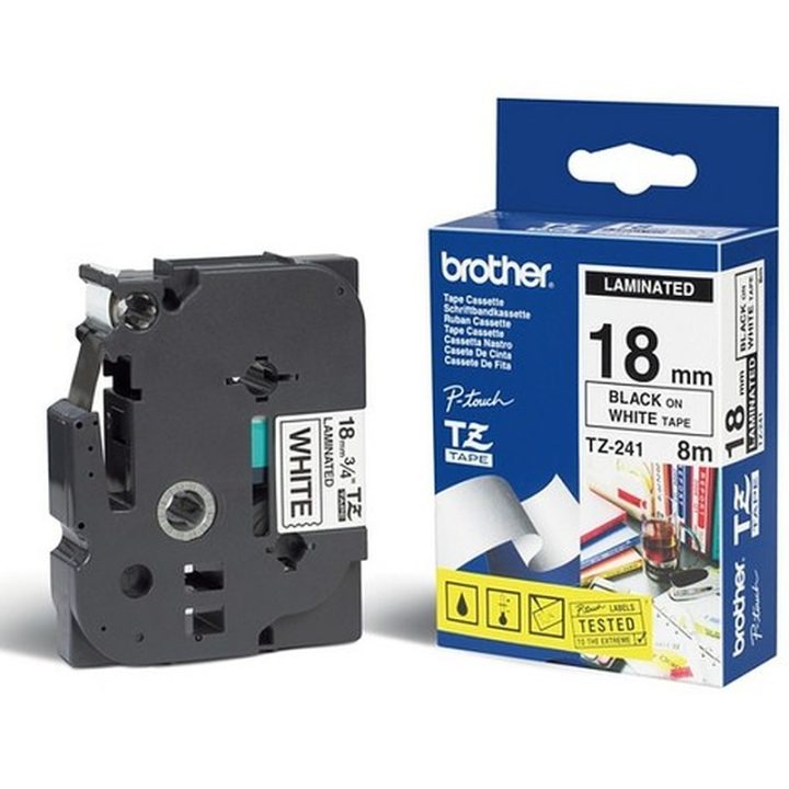 Brother TZE-241 cinta para impresora de etiquetas Negro sobre blanco
