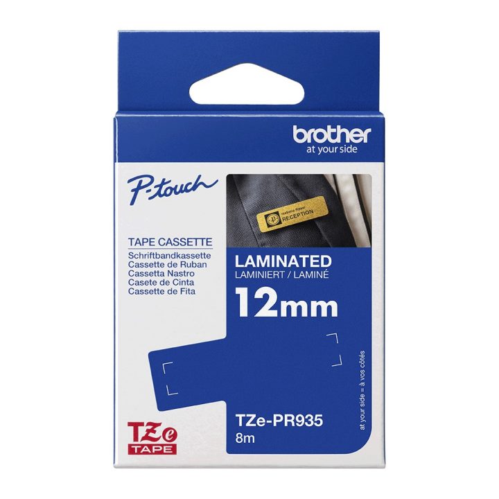 Brother TZE-PR935 cinta para impresora de etiquetas Blanco sobre plata