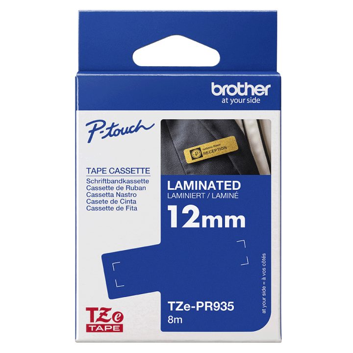 Brother TZE-PR935 cinta para impresora de etiquetas Blanco sobre plata