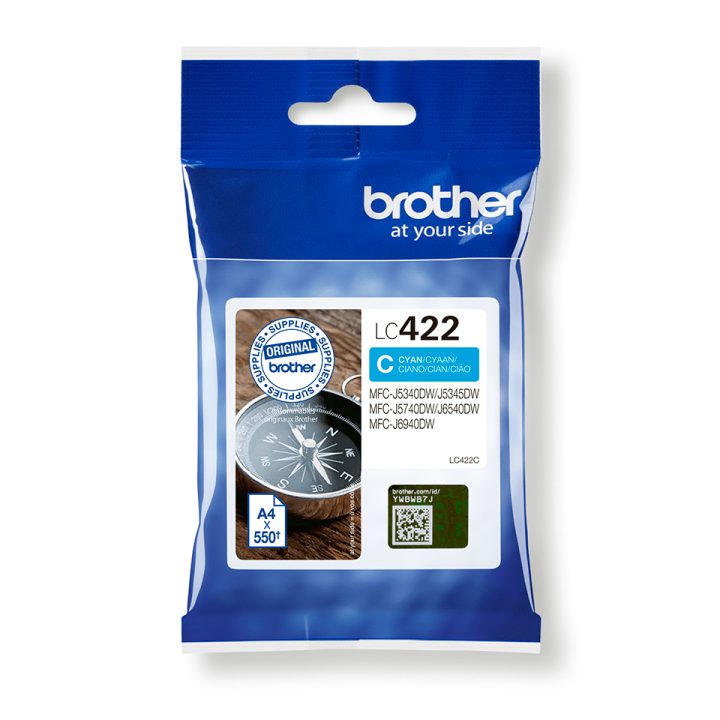 Brother LC422C cartucho de tinta 1 unidade(s) Original Ciano