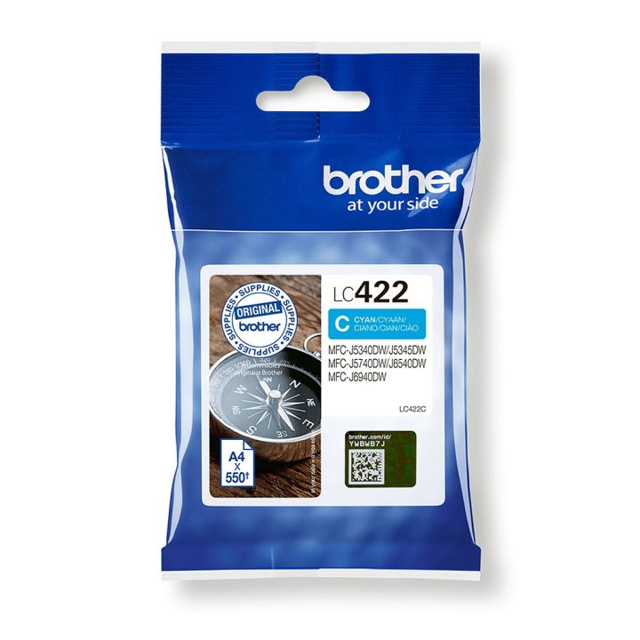 Brother LC422C ink cartridge 1 piece(s) Original Cyan