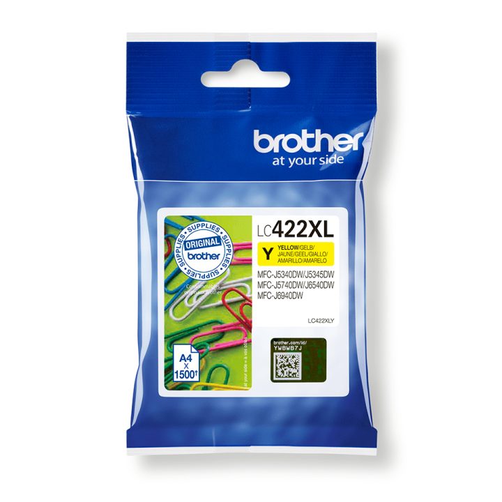 Brother LC-422XLY ink cartridge 1 piece(s) Original Yellow