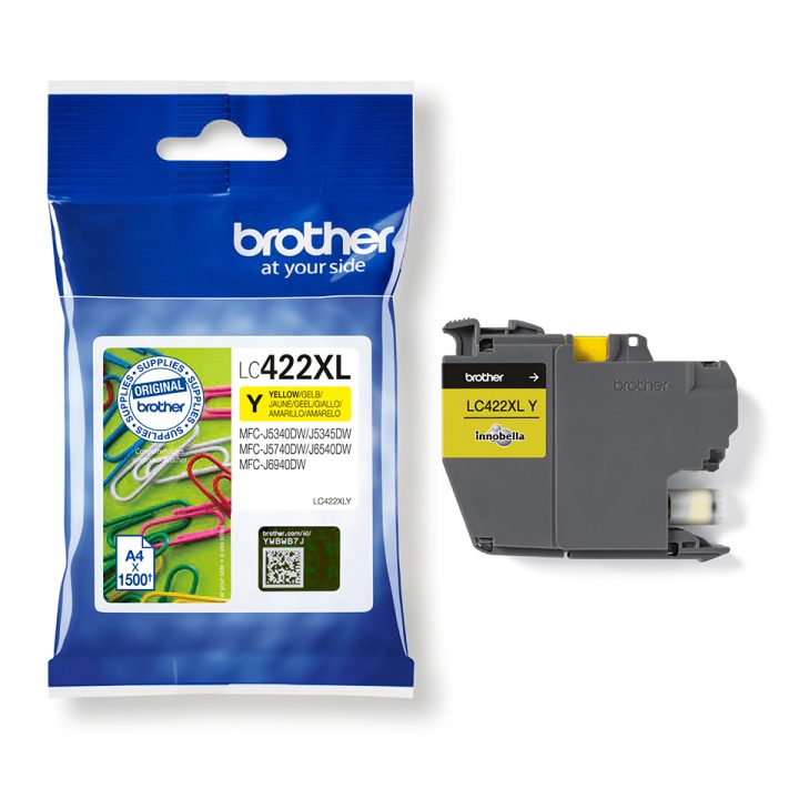 Brother LC-422XLY ink cartridge 1 piece(s) Original Yellow