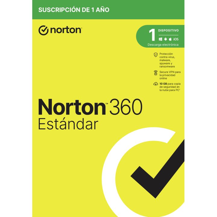 Norton 360 Standard Segurança de antivírus Base Português 1…