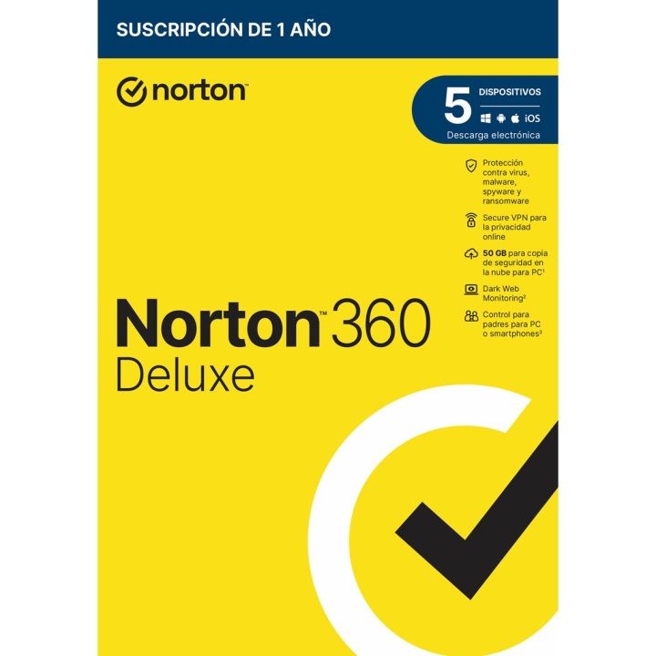 Norton 360 Deluxe Segurança de antivírus Base Português 1 licença(s)…