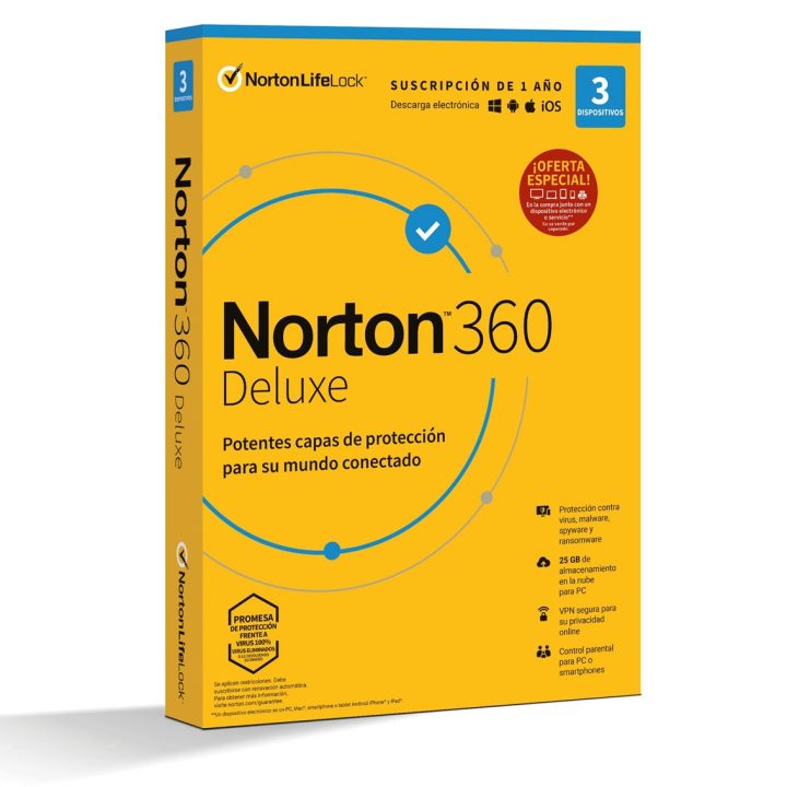 Norton 360 Deluxe Segurança de antivírus Base Português 1 licença(s)…