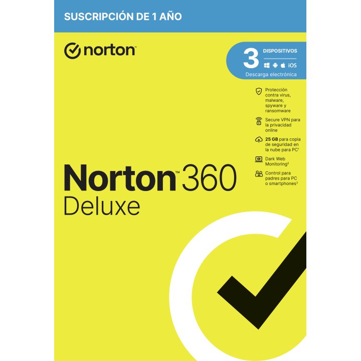Norton 360 Deluxe Antivirus Security Base Spanish 1 license(s) 1…
