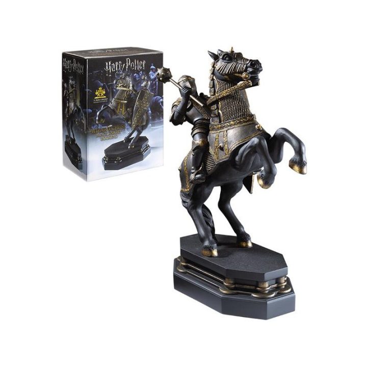 The Noble Collection Black Knight Wizard Chess Bookends - Final…