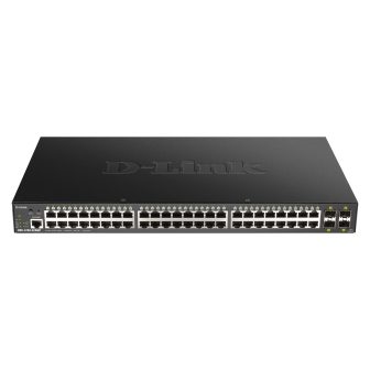 D-Link DGS-1250-52XMP Gerido L3 Energia sobre Ethernet (PoE) Preto