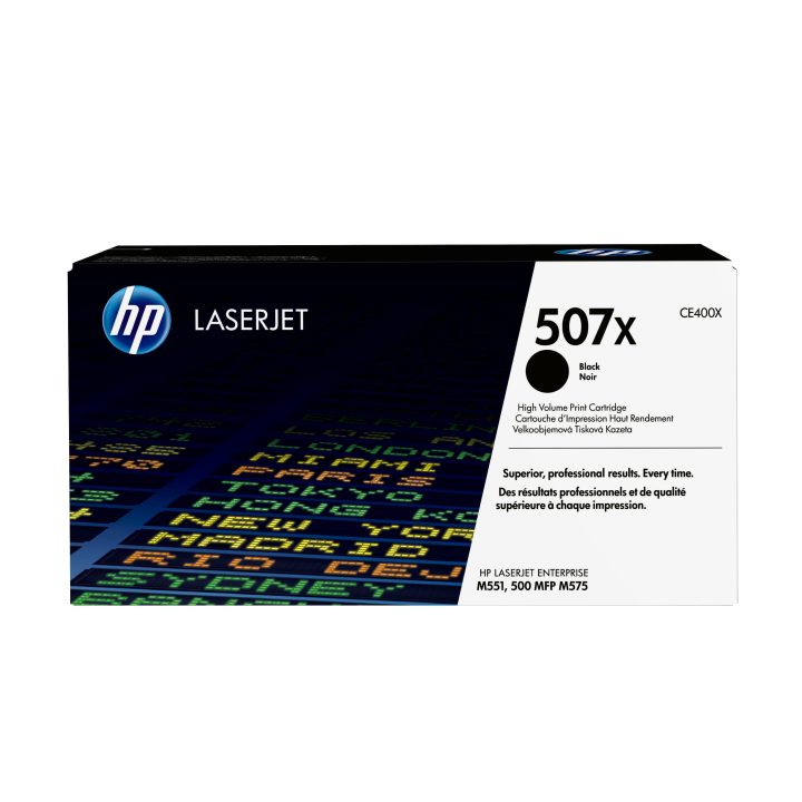 HP Cartucho de tóner original LaserJet 507X de alta capacidad negro