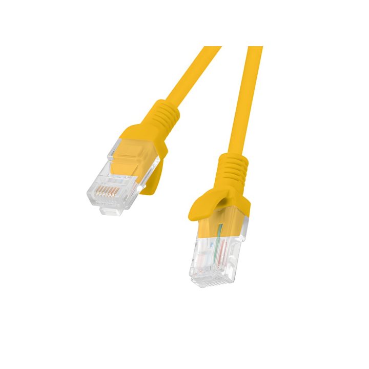 Cabo de rede Lanberg patch cord cat.6 UTP cu 1.5m laranja fluke…
