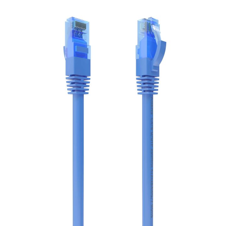 AISENS Cabo de Rede Patch Cord RJ45 Cat.6 UTP AWG26 CCA, Azul, 1,0 m