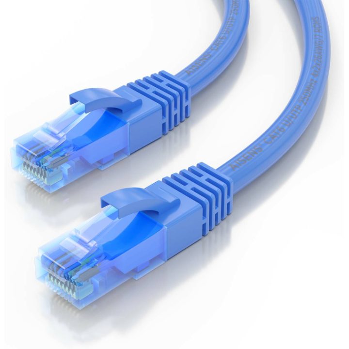 AISENS Cabo de Rede Patch Cord RJ45 Cat.6 UTP AWG26 CCA, Azul, 1,0 m