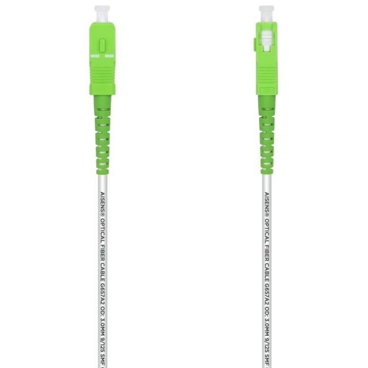 AISENS A152-0497 Cabo de fibra óptica e InfiniBand 7 m SC Branco