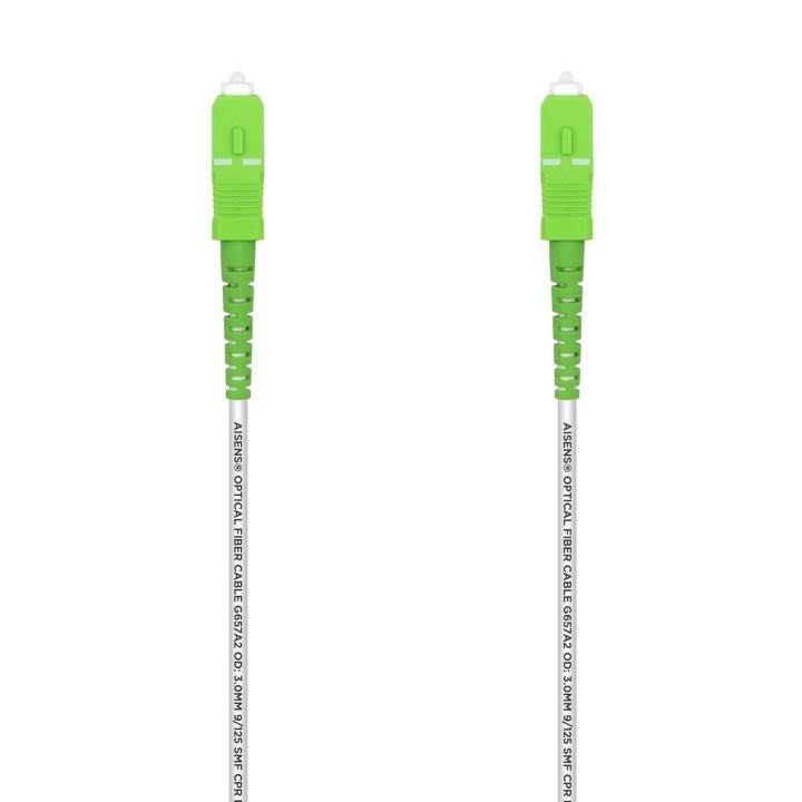 AISENS A152-0498 Cable de fibra óptica e InfiniBand 10 m SC Blanco