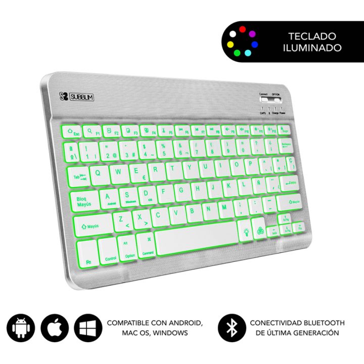 Subblim sub-kbt-SMBL30 Wireless Tablet Keyboard