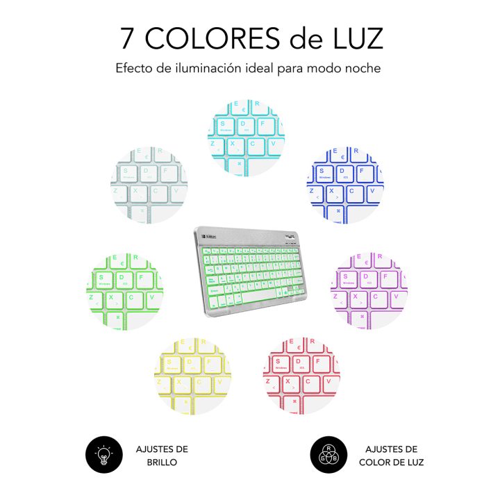 Teclado tablet Subblim sub-kbt-SMBL30 inalambrico