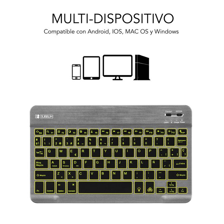 Teclado tablet Subblim sub-kbt-SMBL31 inalambrico