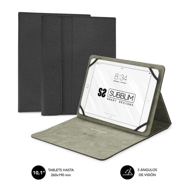 Subblim clever stand tablet case 10.1 inch black (SUB-CUT-1CT001)