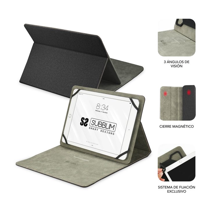 Funda Subblim clever stand para tablet case 10.1 pulgadas negro…