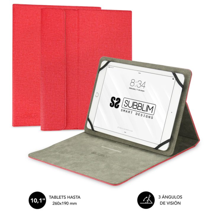 Capa Subblim clever para suporte de tablet 10,1 polegadas vermelho…