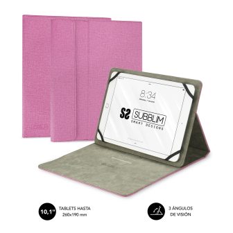 Subblim clever stand case pink 10.1-inch tablet case (SUB-CUT-1CT003)