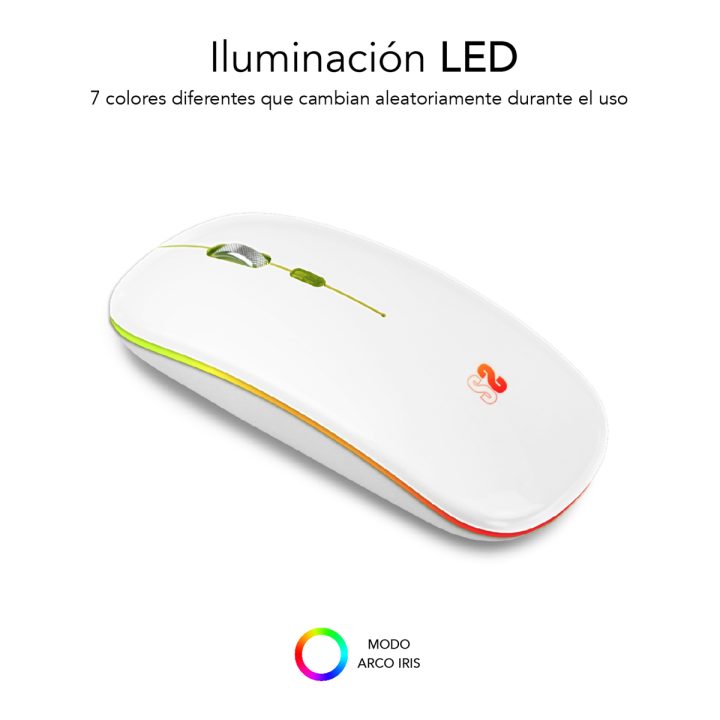 Subblim submo Wireless Mouse - LDFLAT2 White