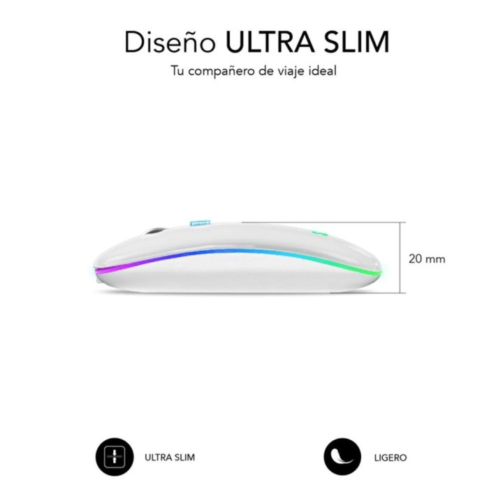 Subblim submo Wireless Mouse - LDFLAT2 White