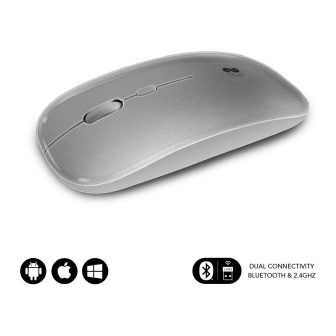 Raton inalambrico Subblim submo - DFLAT22 plata