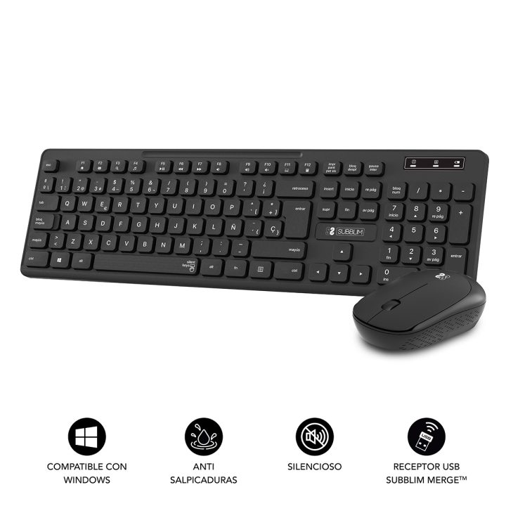 Teclado + raton Subblim subkbc-CSSW10 inalambrico