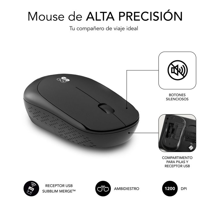 Subblim subkbc-CSSW10 Wireless Keyboard + Mouse