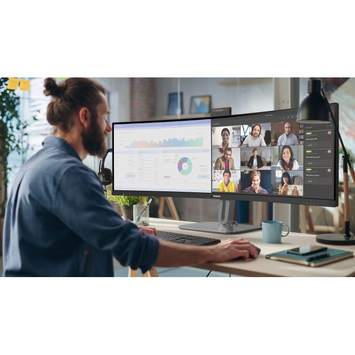 Philips 49B2U6900CH 48.8" DQHD Curved VA Monitor