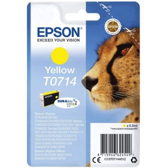 Cartucho de tinta amarela original Epson T0714 DURABrite Ultra