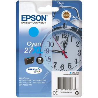 Epson Alarm clock Singlepack Cyan 27XL DURABrite Ultra Ink