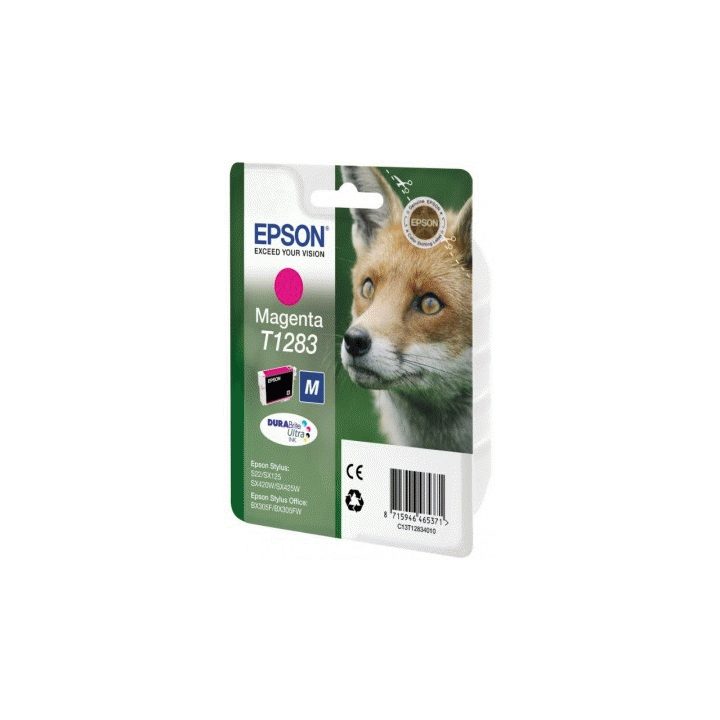 Cartucho de tinta Epson Fox Singlepack Magenta T1283 DURABrite Ultra