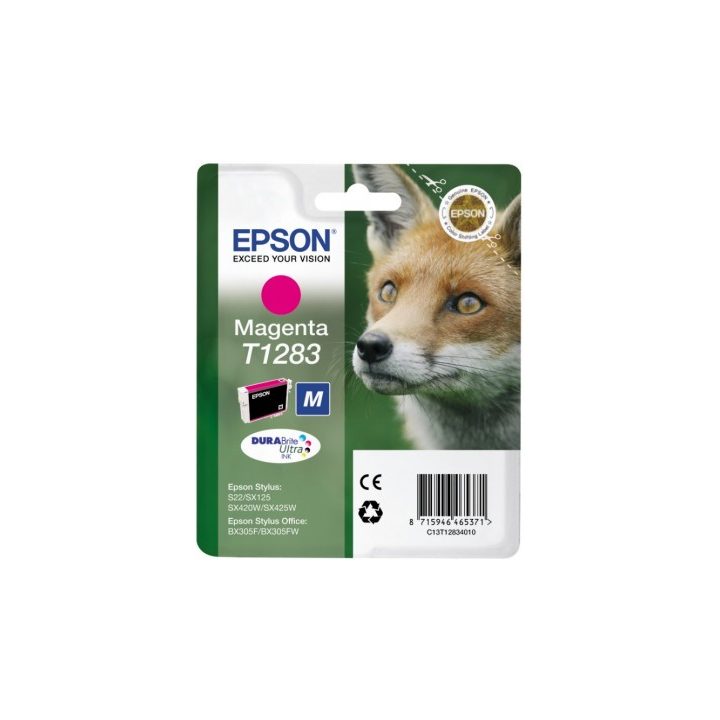 Cartucho de tinta Epson Fox Singlepack Magenta T1283 DURABrite Ultra