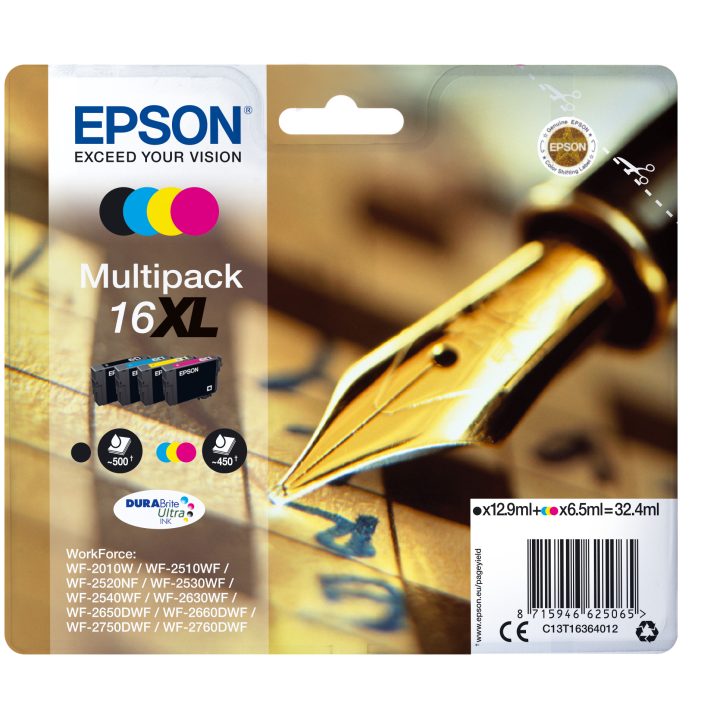 Epson Pen and crossword Multipack 4-colours 16XL Tinta DURABrite Ultra