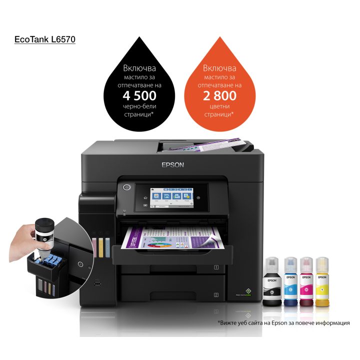 Epson EcoTank L6570 Laser 1200 x 2400 DPI 32 ppm Wi-Fi