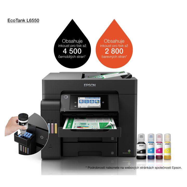 Epson EcoTank L6550 Inyección de tinta A4 4800 x 2400 DPI 32 ppm Wifi