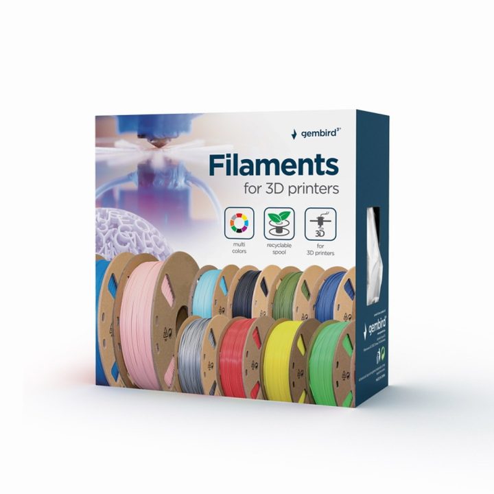 Gembird 3DP-ABS1.75-01-G material de impressão 3D ABS Verde 1,4 kg