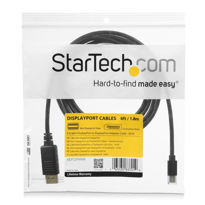 StarTech.com 3m Mini DisplayPort to DisplayPort 1.2 Cable - Mini…