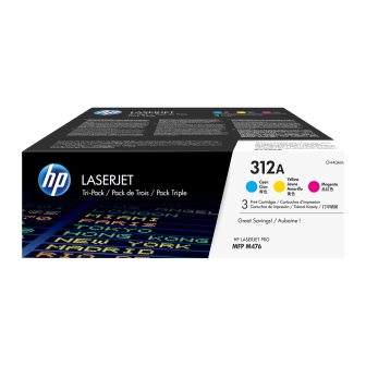 HP 312A Cyan Tri-Pack Toner Cartridge for LaserJet