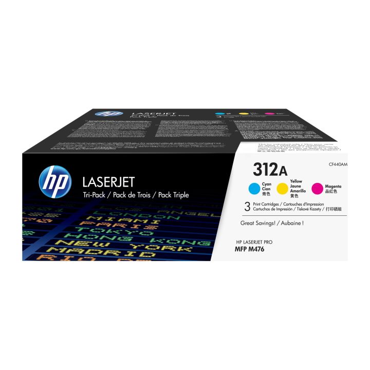 HP 312A Cyan Tri-Pack Toner Cartridge for LaserJet