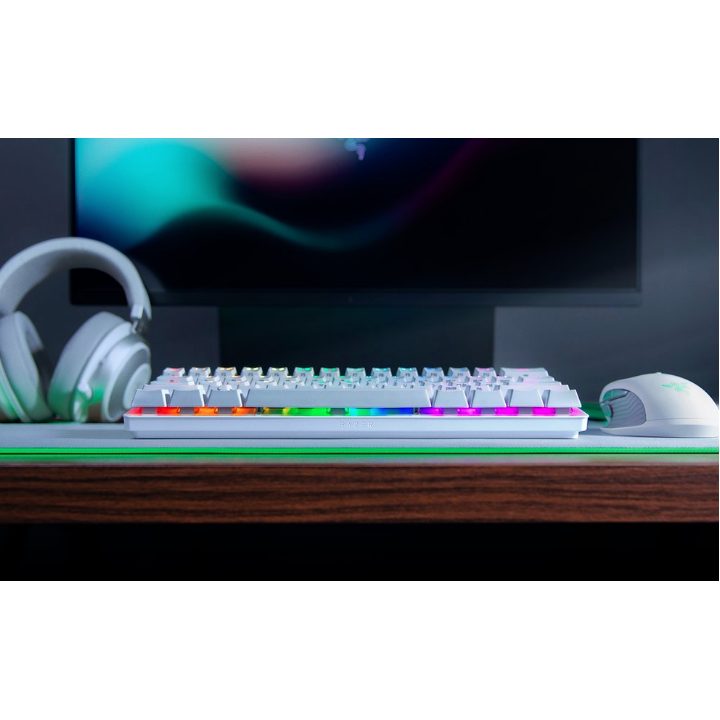 Teclado Razer Huntsman Mini USB QWERTY Internacional dos EUA Branco…