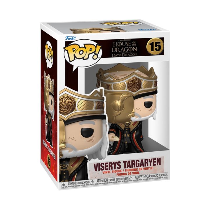 Funko Pop! Casa do Dragão Viserys com Máscara