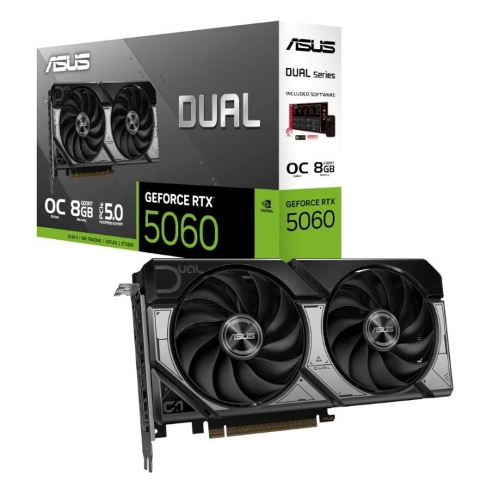 ASUS Dual -RTX5060-O8G-WHITE NVIDIA GeForce RTX 5060 8 GB GDDR7