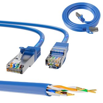 Extralink Kat.6A S/FTP 0.5m | LAN Patchcord | Twisted Pair Copper…