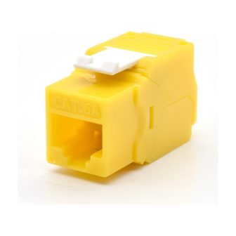 WP Keystone Cat. 6a UTP RJ45/Fêmea Amarelo (WPC-KEY-6AUP-TL/Y)