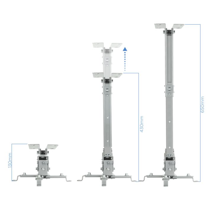 TooQ SOPORTE UNIVERSAL INCLINABLE DE TECHO PARA PROYECTOR NEGRO